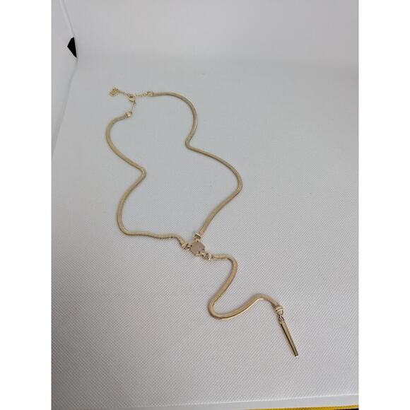 Kendra Scott Starla Y Necklace Gold With Druzy 24.5" Adjustable Lobster Clasp - Picture 10 of 10